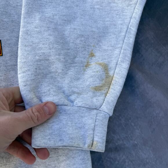 Vintage 90's Boston College Eagles Football Crewneck Pullover Sweatshirt Sz L - Picture 8 of 9